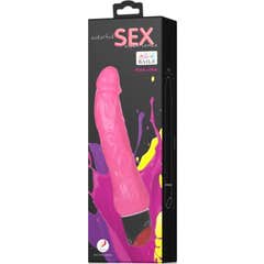 Vibradores Baile Vibrador Sexo Colorido Cor-de-Rosa Realista 24cm 1pc