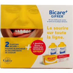 Gifrer Bicare + Double Act 2x60 g + Pasta Dentes 75 ml