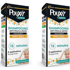 Pouxit Anti-Piolhos & Lêndeas Champô Pêssego 2x200 ml