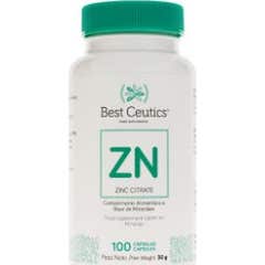 Bestceutics Citrato de Zinco 30mg 100 Cápsulas