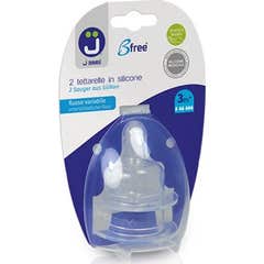 J Bimbi BFree Classic Tetina Silicona Flujo 4 1 Par