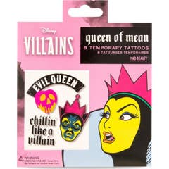 Kit de Beleza Louca Pop Villainesses Tatuagens Temporárias
