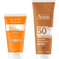 Avène Pack Fluido SPF50+ Color 50ml + Leche Invisible SPF50 250ml