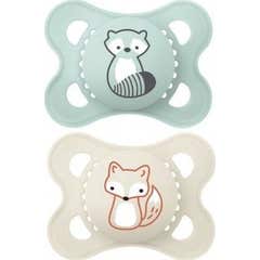 Mam Chupete Silicona Original Matt R 2 a 6 Meses 2uds