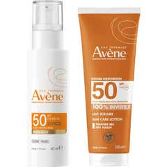 Avène Pack Expert Antiedad SPF50 40ml + Leche Invisible SPF50 250ml