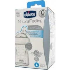 Biberon Cristal T Silicona Chicco Natural Feeling 150ml