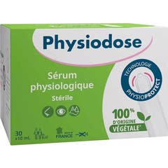 Physiodose Soro Fisiológico Estéril Plástico Vegetal 30x10 ml