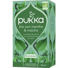 Pukka Chá Verde Menta & Matcha Bio 20 Saquetas