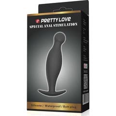 Plug anal de silicone Pretty Love 11.7 Cm Black 1pc