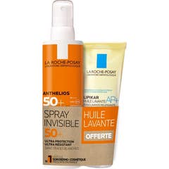 La Roche Posay Anthelios Spray Invisible SPF50 200ml + Lipikar Huile Lavante AP+ 100ml