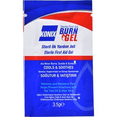 Konix Gel Para Queimaduras Estéril First Aid Burn Gel 100 Sachês