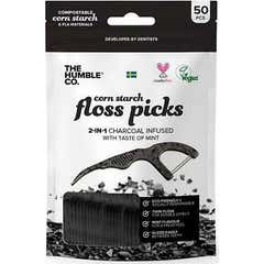 O Humble Co fio dental de carbono 50 pcs