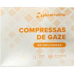 Plural Compressa Gaze Estéril 10x10cm 10 Unidades