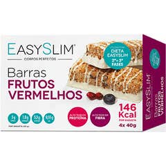 EasySlim Barras Frutos Vermelhos 4x40g