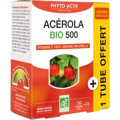 Phyto Actif Acerola Bio 500 24comp + Tubo 12comp