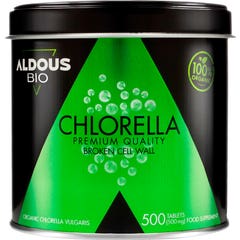 Aldous Bio Chlorella Ecological e Organic Organic Premium Quality 500comp