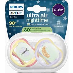 Philips Avent Ultra Air Nighttime Borboleta Minh 0-6M 2 Unidades