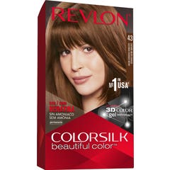 Revlon Colorsilk 43 Kit Cor de Cabelo Castanho Dourado Médio