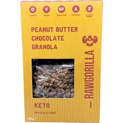 Raw Gorilla Granola Keto Creme de Amendoim e Chocolate 250 g