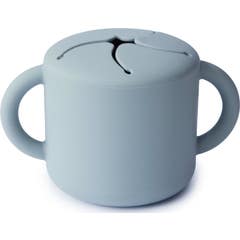 Mushie Taza para Snacks Silicona Powder Blue 12 Meses 1ud