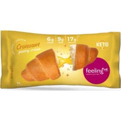 Feeling Ok Croissant Proteína Recheado Creme Confeiteiro 65g