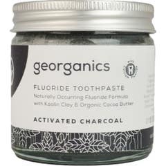 Georganics Pasta Dentes Flúor Carvão Ativado 60ml