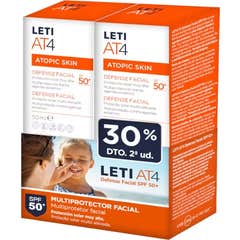 Letiat4 Atopic Skin Defense Facial Spf50+ 2x50 ml