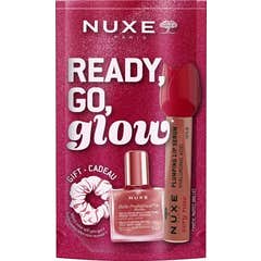 Nuxe Glow On The Go - Tratamiento Labial Very Rose + Huile Or Florale 10Ml + Regalo