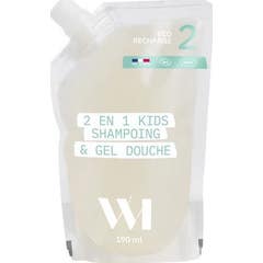 WhatMatters 2 en 1 Kids Champô Gel Banho Bio Recarregament 190ml