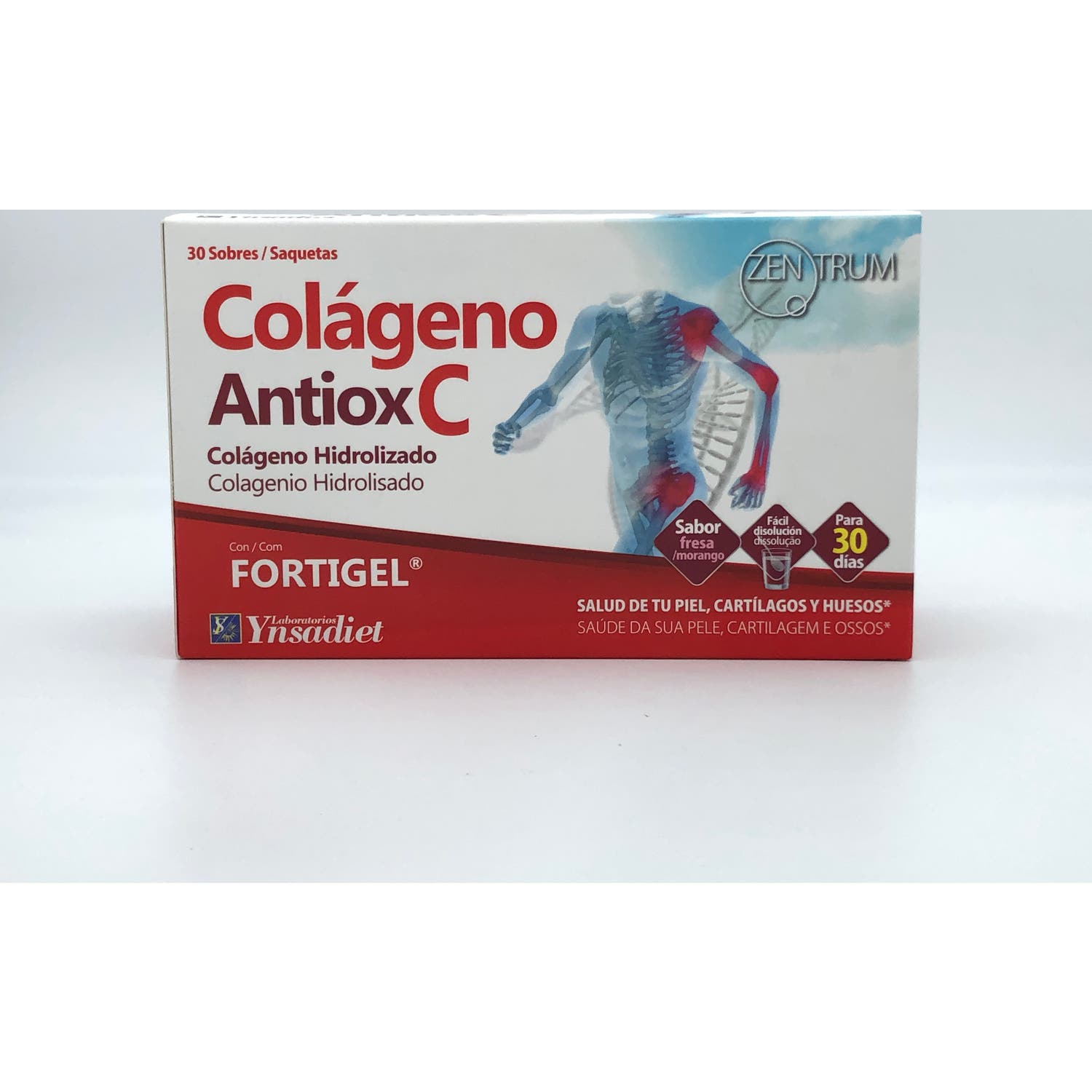Zentrum ColáGeno Antiox C Con Fortigel Fresa 30 Sobres-image