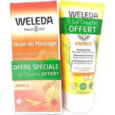 Weleda Arnica Duo Aceite Masaje 200Ml + Gel Ducha Energy 200Ml-image