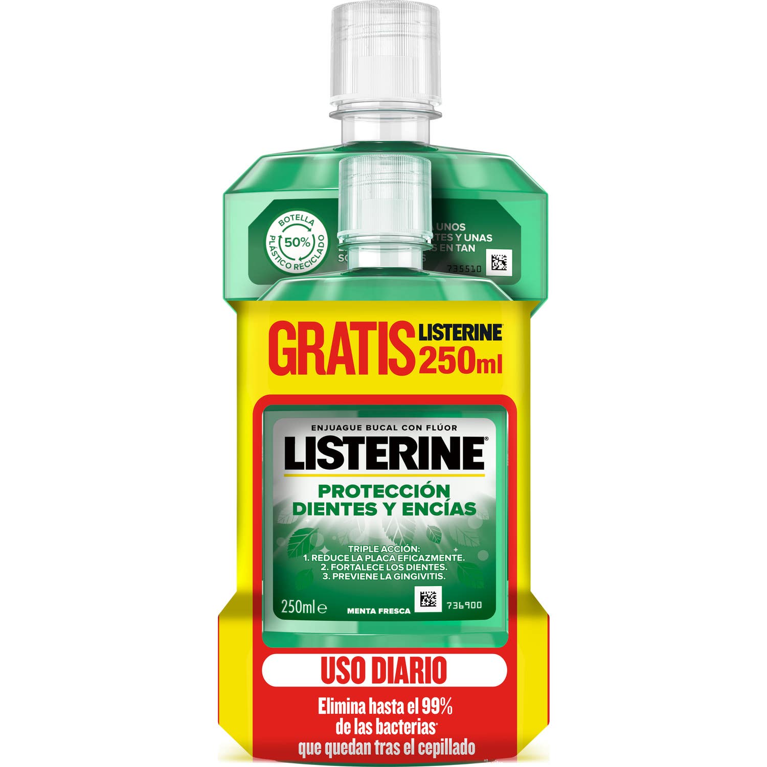 Listerine Listerin Dentes De Goma Listerin Colutório 2 Peças