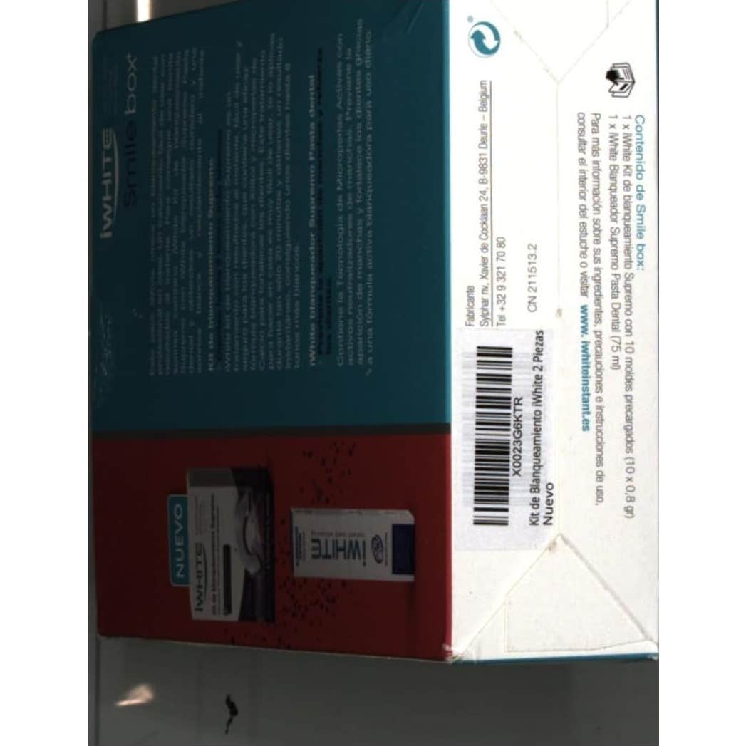 iWhite Kit Blanqueamiento Supremo 10 Moldes + DentíFrico 75Ml-image