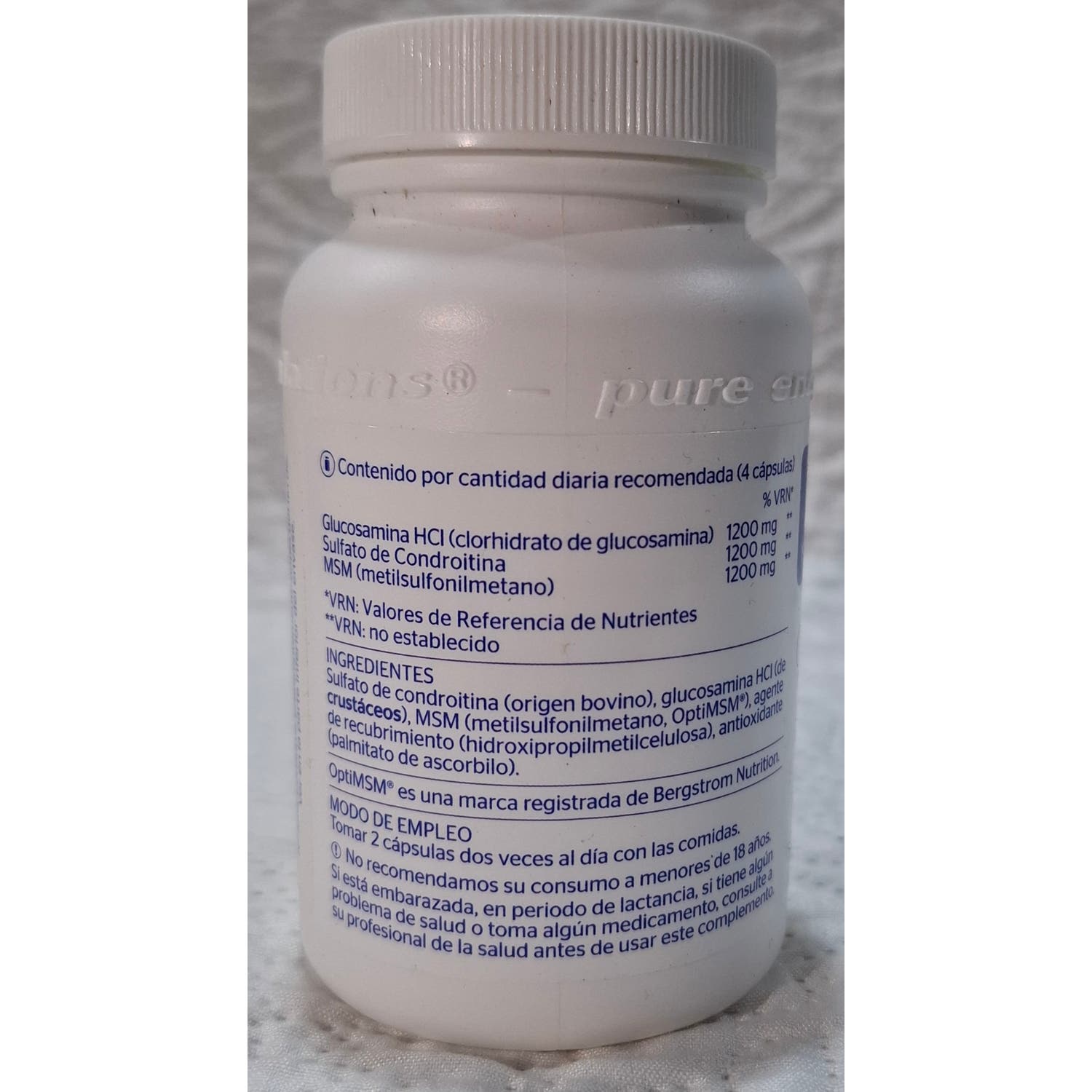 Pure Encapsulations Glucosamine Chondroitin With Msm 60Caps-image