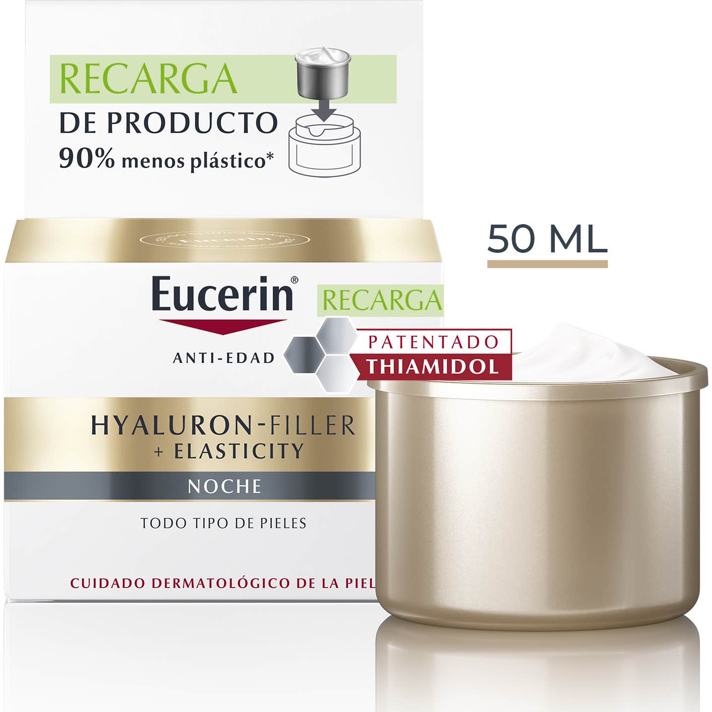 Eucerin Hyaluron Filler + Elasticity Crema Noche Recarga 50Ml-image