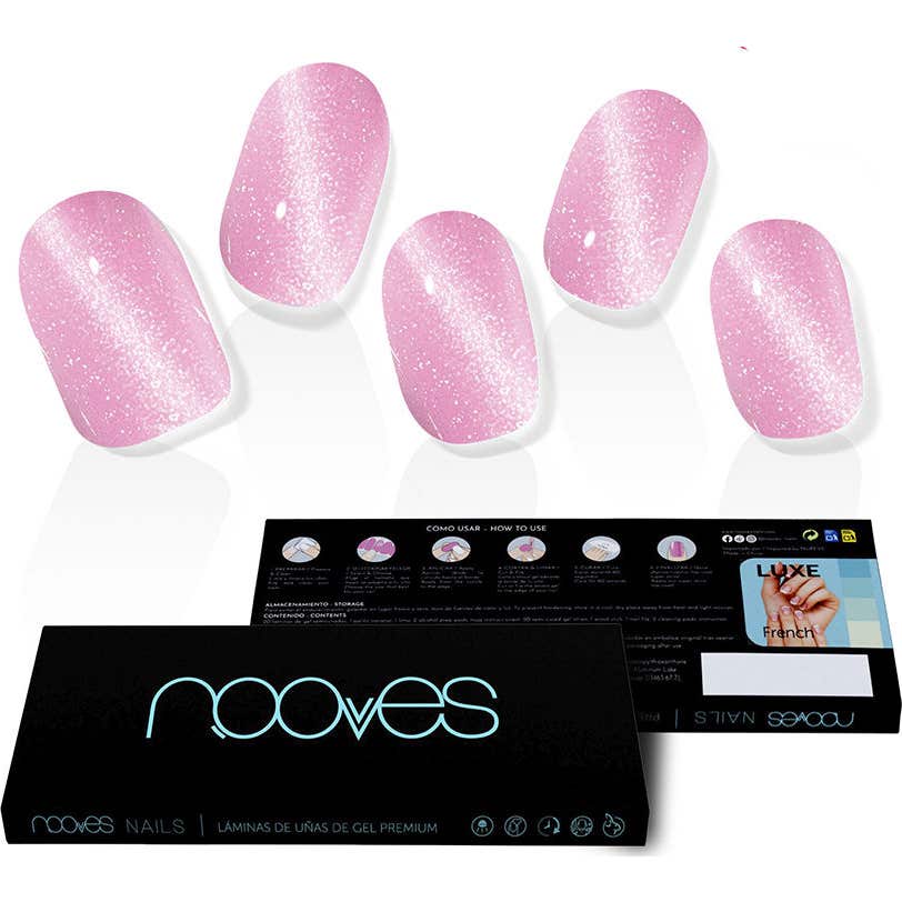 Nooves Afrodita Premium Glam Lâmina Unhas Cat Eye 20 Unidades