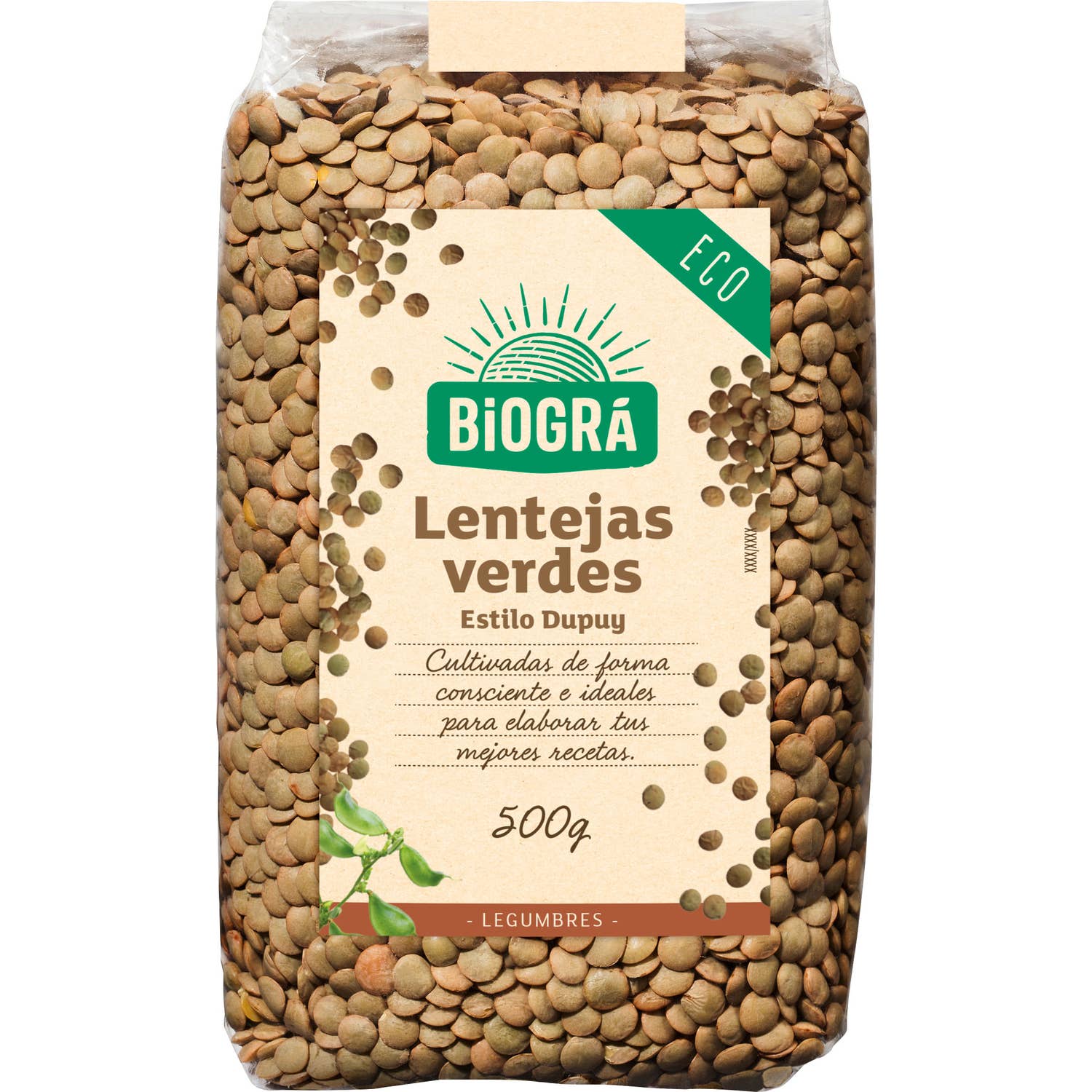 Biográ Lentejas Verdes Dupuy Bio 500G-image