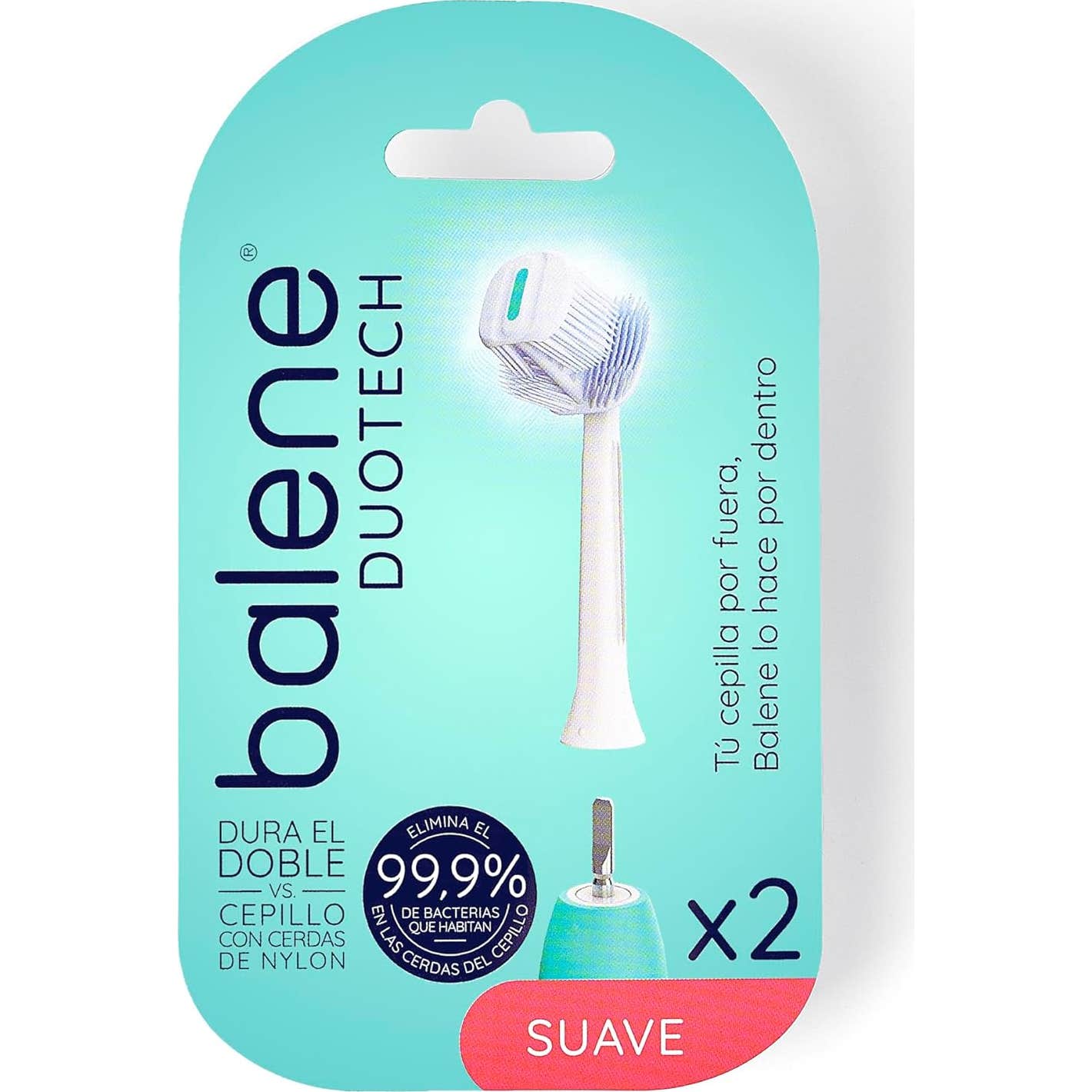 Balene Duotech Escova Suave Recargas 2 Unidades-image