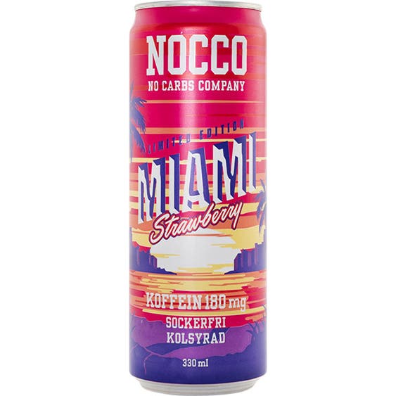 Nocco Bebida Energetica Miami Strawberry Bcaa 330Ml-image