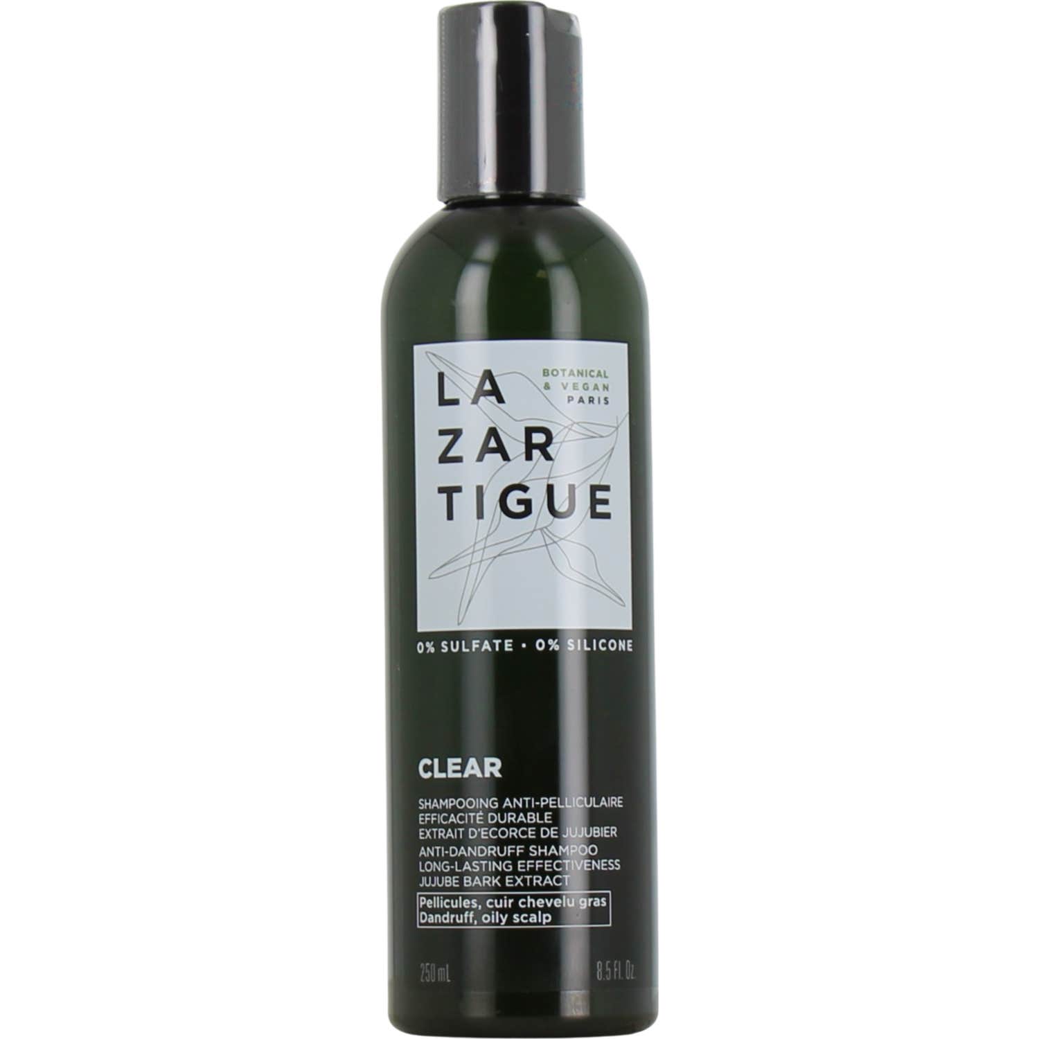 Lazartigue Clear Champú Anticaspa Cuero Cabelludo Graso 250 Ml-image