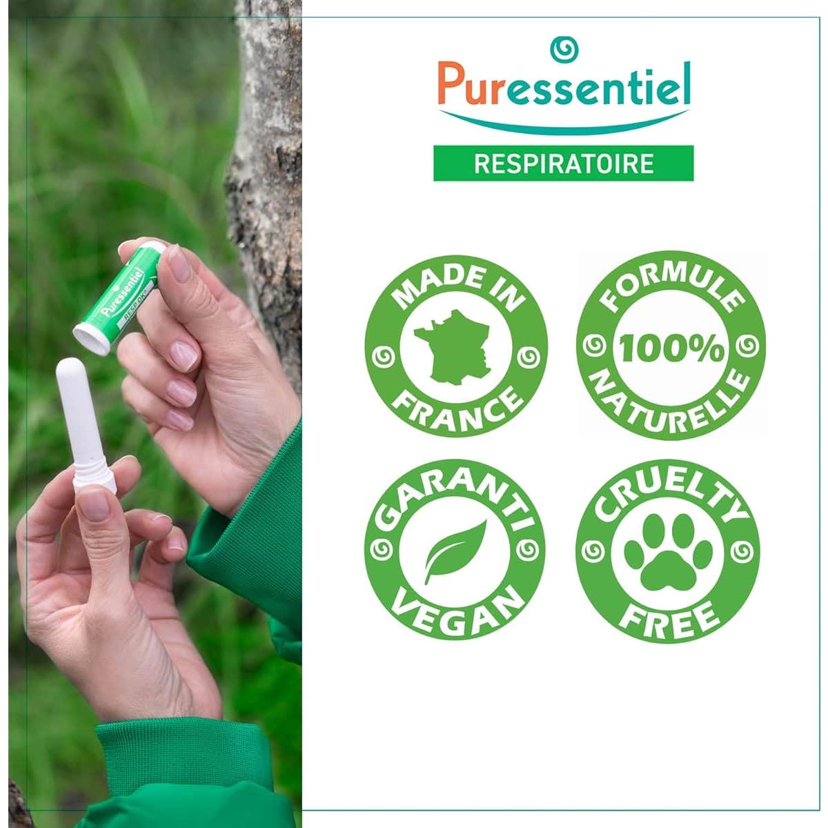 Puressentiel Respistick Inalador Com 19 óLeos Essenciais 1Ml-image