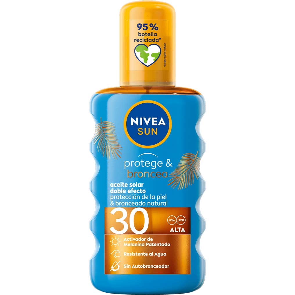 Nivea Óleo Bronzeador Sun Protect Spf30 200Ml