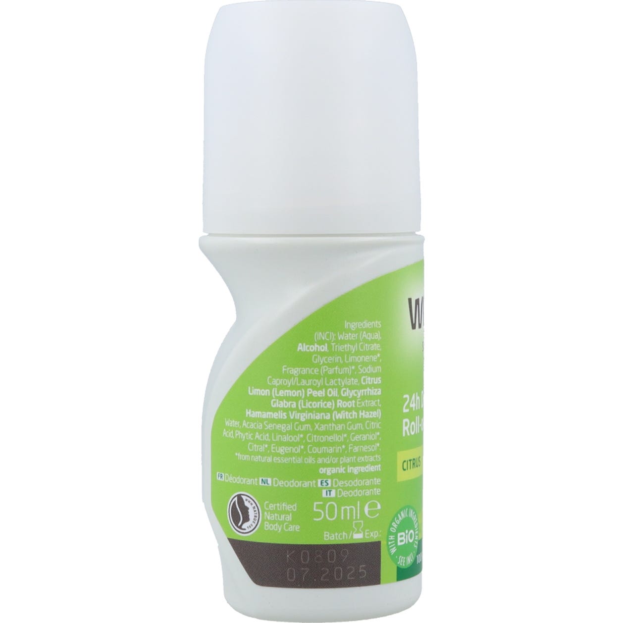 Desodorante Citrus Weleda Roll-On Sem AlumíNio-image