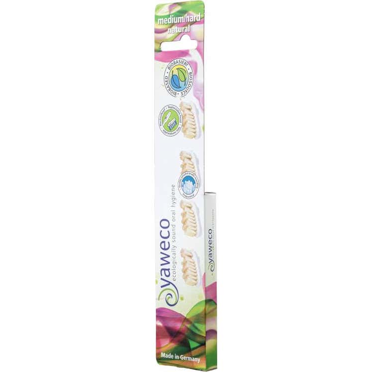 Yaweco Cabezal Cepillo Dental Natural Recambio Medio 4 Uds-image