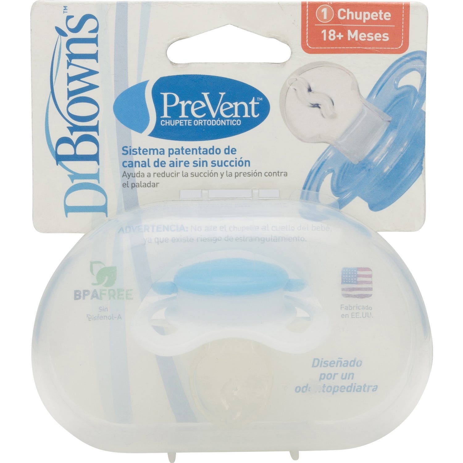 Dr Brown's Prevent Chupete Siliconacolor Dibujos +12 Meses 1Ud-image