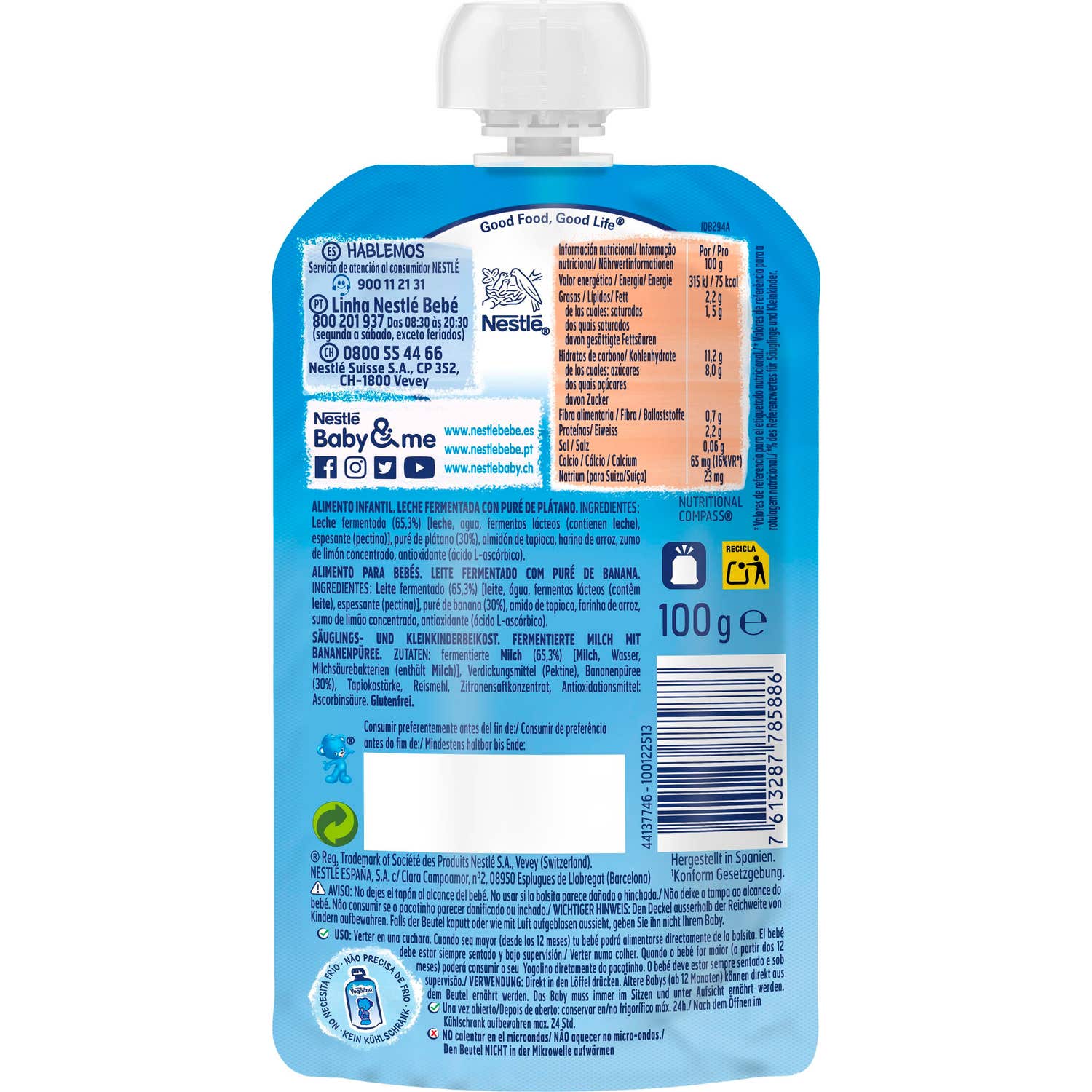 Nestle Yogolino Sin AzúCares AñAdidos 100G-image