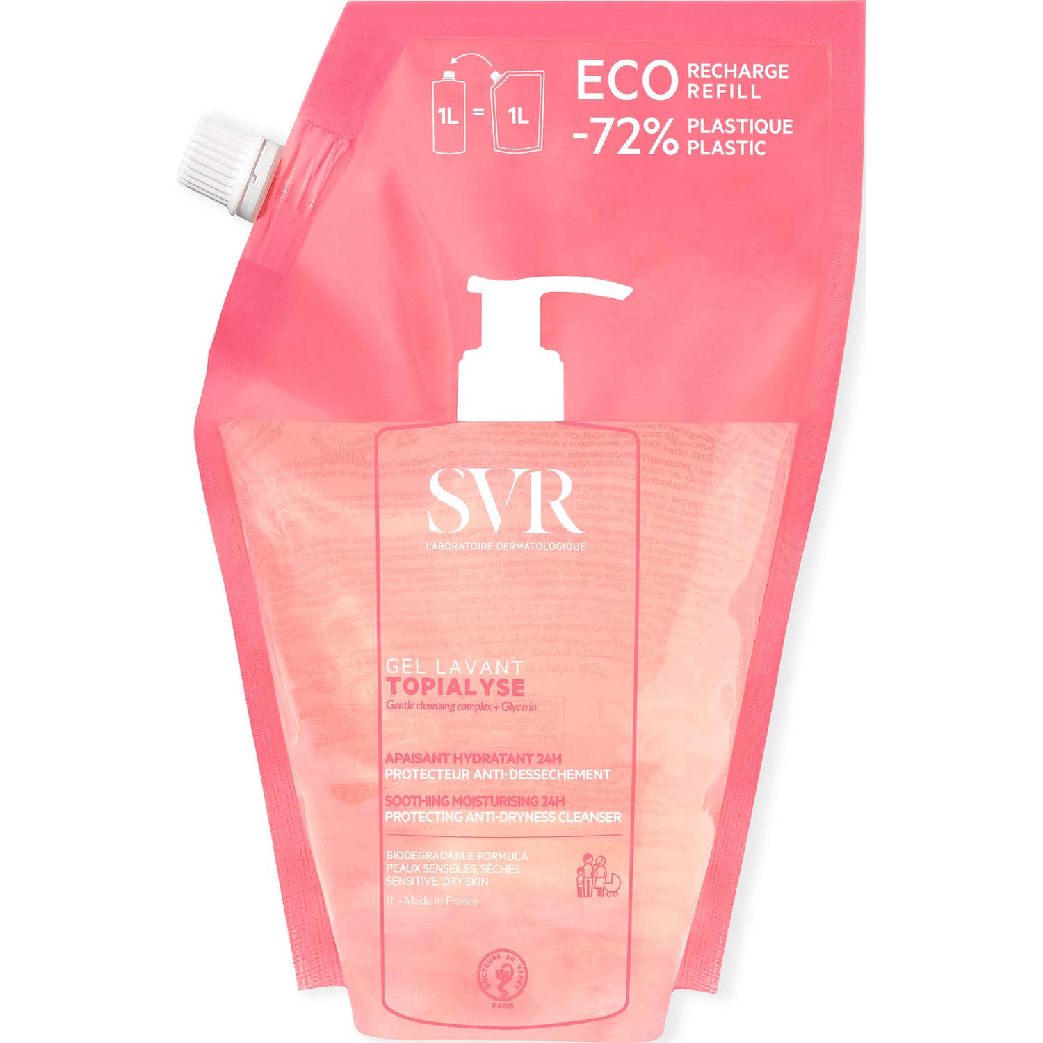 Svr Topialyse Gel Lavant Eco-Pack 1000Ml