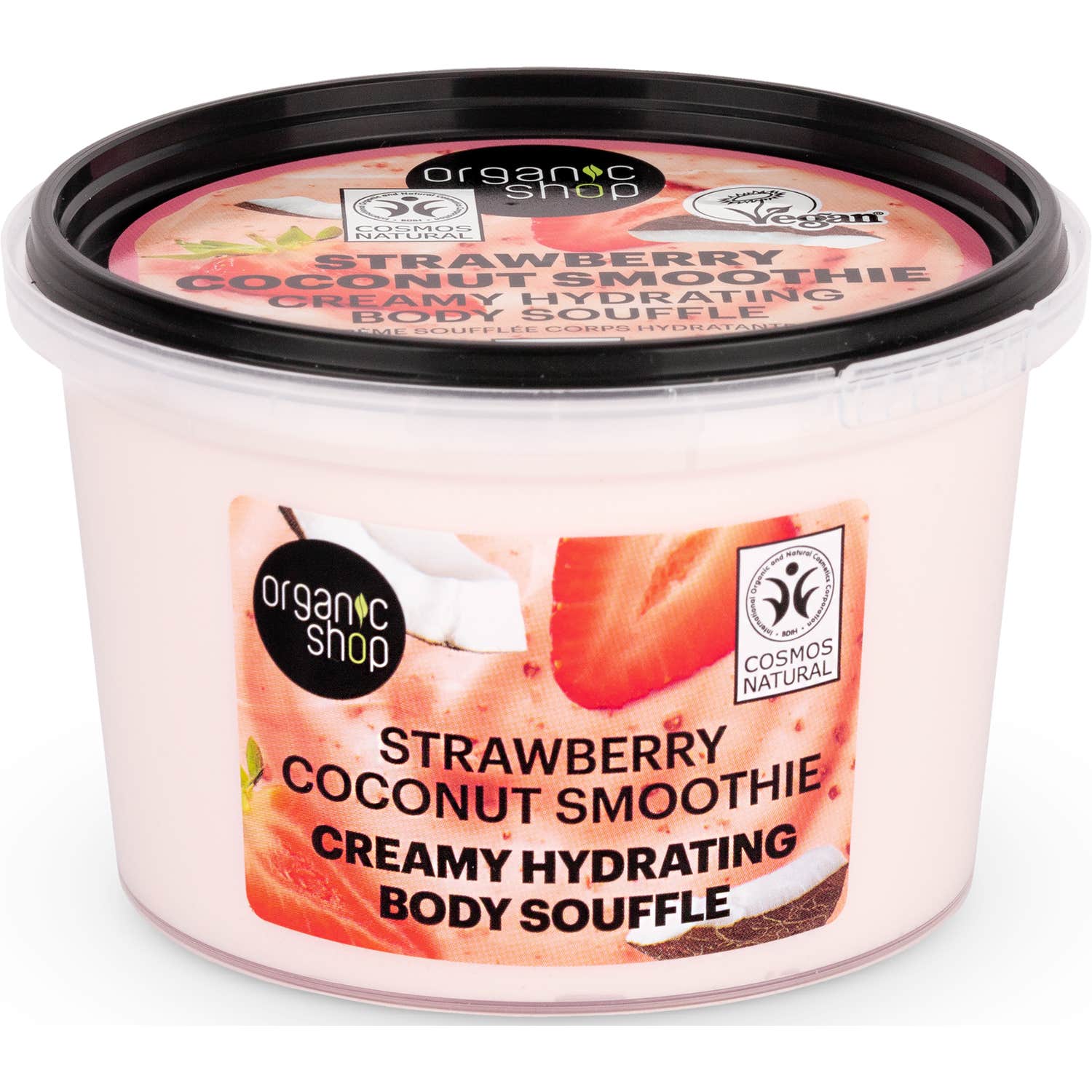 Organic Shop Suflé Corporal Hidratante Batido Fresa Coco 250 Ml-image