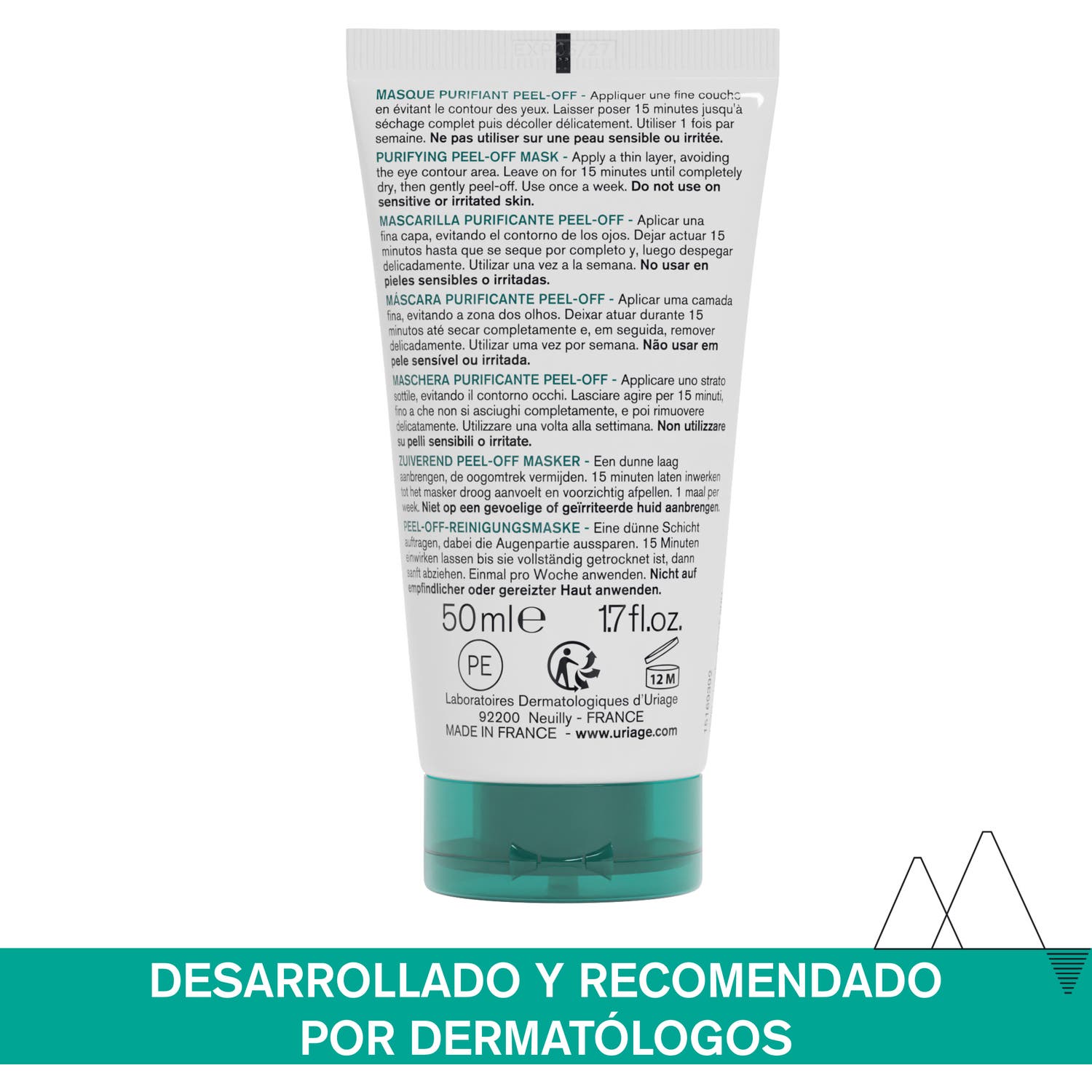 Uriage Hyseac Purifying Mask Peel Off 50ml Uriage Hyseac Purifying Mask Peel Off 50ml