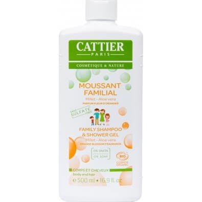 Cattier Gel Espumoso Familiar Cuerpo Y Cabello Azahar Bio 500Ml-image